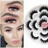 Picture of Veleasha 5D Faux Mink Lashes Handmade Luxurious Volume Fluffy Natural False Eyelashes 7 Pairs (Cinderella)