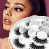 Picture of Veleasha 5D Faux Mink Lashes Handmade Luxurious Volume Fluffy Natural False Eyelashes 7 Pairs (601)