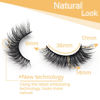 Picture of Veleasha 5D Faux Mink Lashes Handmade Luxurious Volume Fluffy Natural False Eyelashes 7 Pairs (614)