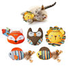 Picture of Potaroma Cat Toys Jungle Animals, 5 Pack Bite Resistant Catnip Toys, Interactive Cat Kicker Toys for Indoor Cats, Promotes Kitten Exercise, 3.5 Inches