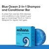 Picture of ANIHANA 2-in-1 Shampoo and Conditioner Bar for All Regular Hair Types Paraben Free Cruelty Free Refreshing Blue Ocean Scent 2.29 oz