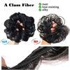 Picture of FESHFEN Synthetic Hair Bun Extensions Messy Hair Scrunchies Hair Pieces for Women Hair Donut Updo Ponytail