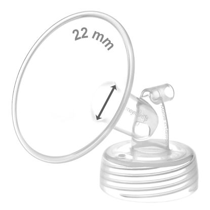 Picture of Maymom Pump Part Compatible with Spectra S1,S2 Spectra 9 Plus Breastpump; Incl Wide Mouth Flange (One flange-22mm. Flange) Not Original Spectra Flange; Not Spectra Baby USA Parts