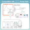 Picture of Maymom Pump Part Compatible with Spectra S1,S2 Spectra 9 Plus Breastpump; Incl Wide Mouth Flange (One flange-16mm Flange) Not Original Spectra Flange; Not Spectra Baby USA Parts