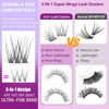 Picture of Clear Band Natural Lash Clusters Wispy Individual Eyelashes DIY Lash Extensions Natural Look Cluster Lashes D Curl Eyelash Extension,Geeneiya Wispy Eyelash Clusters (0.05D,9-11MM,Clear and Black Band)