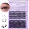 Picture of Spiky Wispy Lash Clusters, Bottom Cluster Eyelash Extensions, D Curl Individual Eyelashes, Natural Clusters Lashes for Women and Girls DIY at Home by Geeneiya (360PCS, 30D+40D+BOTTOM)