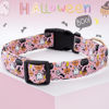 Picture of Faygarsle Halloween Fall Dog Collar for Small Medium Large Dogs Fashionable Cute Collar for Male Female Dogs Pink Cotton Dog Collar Spectre Pumpkin Pattern S