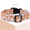 Picture of Faygarsle Orange Dog Collar with Pumpkin Leaf Patterns Cute Puppy Collar for Fall Autumn Seasons Dog Collar for Small Medium Large Dogs Stylish Dog Necklace for Male Female Boy Girl Dogs S