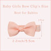 Picture of CÉLLOT Baby Hair Clips 40PCS Fully Lined Tiny 2" Hair Bows Alligator Clips for Infants and Toddlers in Pairs