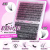 Picture of Lash Clusters Eyelash Extensions 320pcs Individual Lashes 9-16mm Mix 30D 40D Eyelash Clusters D Curl DIY Lash Extension at Home for Beginners by Yawamica