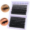 Picture of Fluffy Lash Clusters Wispy Volume Individual Lashes 70D+80D Cluster Eyelash Extensions 10-18MIX D Curl Eyelash Clusters 280pcs DIY Lash Extension by Yawamica