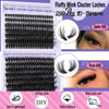 Picture of Fluffy Lash Clusters Wispy Volume Individual Lashes 70D+80D Cluster Eyelash Extensions 10-18MIX D Curl Eyelash Clusters 280pcs DIY Lash Extension by Yawamica