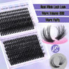 Picture of Fluffy Lash Clusters Wispy Volume Individual Lashes 70D+80D Cluster Eyelash Extensions 10-18MIX D Curl Eyelash Clusters 280pcs DIY Lash Extension by Yawamica