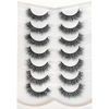 Picture of Pooplunch False Eyelashes Natural Fluffy Faux Mink Lashes Pack Wispy Short Fake Eye Lashes 7 Pairs Multipack