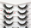 Picture of Pooplunch False Eyelashes Cat Eye Wispy Fluffy 8D Natural Curled Fake Eyelashes Faux Mink Lashes Strips 7 Pairs Multipack