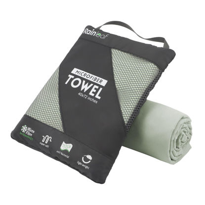 Picture of Rainleaf Microfiber Towel Perfect Travel & Gym & Camping Towel. Quick Dry - Super Absorbent - Ultra Compact - Lightweight. Suitable for Trip, Beach, Shower, Backpacking, Pool