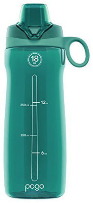 Picture of Pogo BPA-Free Tritan Plastic Water Bottle with Chug Lid,18 Oz, Teal