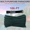 Picture of VVAAGG 550 Paracord 100FT 4mm Durable Camping Rope, Tent Rope, Nylon Cord Rope (Dark Green)