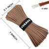 Picture of VVAAGG 550 Paracord 100FT, Heavy-Duty Strong Rope, 4mm Parachute Cord, Outdoor Camping Gear Tent Rope Tan