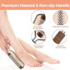 Picture of Foot File Foot Scrubber Pedicure - Callus Remover for Feet Easkep Professional Grater Rasp Foot Scraper Corns Callous Removers Cracked Dead Skin Remover for Dry and Wet Feet (Golden)