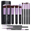 Picture of BS-MALL Makeup Brushes Premium Synthetic Foundation Powder Concealers Eye Shadows 14 Pcs Purple