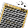 Picture of QUEWEL Lash Clusters 320Pcs Cluster Lashes 50D D Curl Lash Clusters Mix12-18mm Individual Eyelashes Clusters Wispy DIY Eyelash Extension Thin Band Soft to Use at Home (50D D Mix12-18)