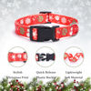 Picture of Christmas Dog Collar with Buckle Adjustable Safety Nylon Collars for Small Medium Large Dogs, Cute Stylish Girl Boy Christmas Dog Collar (Christmas Red,XS)