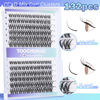 Picture of Lash Clusters CC+D Mix Curl Wispy Cluster Eyelash Extensions 132pcs 8-16mm DIY Lash Extension Natural Eyelash Clusters Individual Lashes DIY at Home by TOOCHUNAG