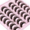 Picture of False Eyelashes Natural Look Fluffy Mink Lashes 12mm Short Wispy Lashes 5D Volume Strip Eye Lashes Pack by Kiromiro