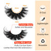 Picture of Focipeysa False Lashes Fluffy Mink Eyelashes 18mm Lashes Pack 8D Mink Curly Faux Mink Lashes Volume Dramatic Lashes 8 Pairs