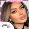 Picture of Fluffy Volume Lash Clusters DIY Lash Extension 300pcs Clusters Lashes D Curl Eyelash Extension 8-16mm Individual Lashes Mink for Self Application at Home by Focipeysa (Mink Lash Clusters 8-16mm)