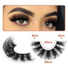 Picture of Mink Lashes Fluffy False Eyelashes 20mm Long Faux Mink Lashes Dramatic Curl Lashes that Look Like Lash Extension 9 Pairs Multipack