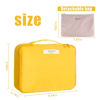 Picture of Queboom Travel Makeup Bag Cosmetic Bag Makeup Bag Toiletry bag for women and men (Yellow)