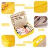 Picture of Queboom Travel Makeup Bag Cosmetic Bag Makeup Bag Toiletry bag for women and men (Yellow)