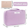 Picture of Queboom Travel Makeup Bag Cosmetic Bag Makeup Bag Toiletry bag for women and men (Purple)