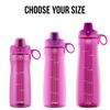 Picture of Pogo BPA-Free Plastic Water Bottle with Chug Lid, Fuchsia, 18 oz.