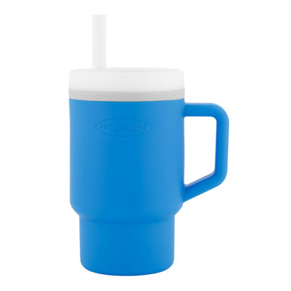 Picture of Infantino My 1st Tumbler - Adorable Miniature Tumbler with Toddler-Friendly Straw and Handle, Encourages Hydration, Easy to Clean, Ocean