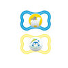 Picture of MAM Air Baby Pacifier, For Sensitive Skin, Sterilizer Case, 2 Pack, 16+ Months, Boy