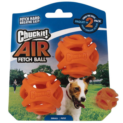 Picture of Chuckit Air Fetch Ball Dog Toy, Small (2 Inch Diameter), for dogs 0-20 lbs, Pack of 2