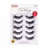 Picture of KISS Blowout, False Eyelashes, 'Pompadour', 16 mm, Includes 5 Pairs Of Lashes, Contact Lens Friendly, Easy to Apply, Reusable Strip Lashes, Glue On Lashes