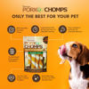 Picture of Pork Chomps Baked Pork Skin Dog Chew, 6-inch Twists, Peanut Butter Wrap, 4 Count