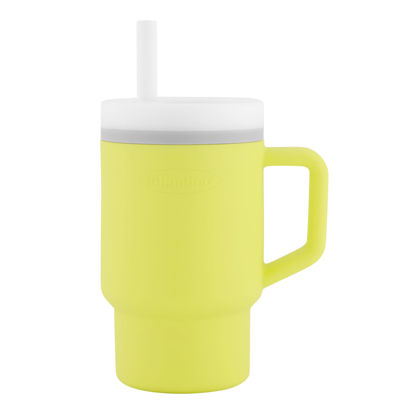 Picture of Infantino My 1st Tumbler - Adorable Miniature Tumbler with Toddler-Friendly Straw and Handle, Encourages Hydration, Easy to Clean, Citrus