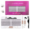 Picture of DIY Lash Extension Kit 200pcs Lash Clusters Eyelash Extension Kit 30D 10-16mm Individual Eyelashes with Lash Bond and Seal and Lash Tweezers Easy to Apply at Home (30D-0.07D-10-16MIX KIT)