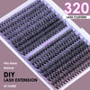 Picture of Lash Extension 320 Pcs Individual Lashes Cluster Natural DIY Eyelash Extension Lash Clusters 10-16mm Length Mix 30D+40D Soft Eyelash Extensions for Makeup at Home (30+40D-0.07-10-16MIX)