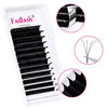 Picture of Easy Fan Volume Lashes Eyelashes Extension 0.03 L Curl 17mm Mega Volume Lash Extensions FALLASH Self Fanning Lash Extension Supplies Lash Trays Automatic Flowering (0.03-L, 17mm)