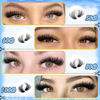 Picture of Fluffy Lash Clusters Wispy Eyelash Clusters 12-18MM Lash Cluster Eyelash Extensions D Curl Individual Lashes Clusters 4 Styles DIY Lash Extension by Pleell (50D+60D+80D+100D)