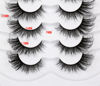 Picture of Poolunch False Eyelashes Cat Eye Swing Look Fluffy Lashes Wispy Natural Crossed 8D Foxy Fake Eyelashes Faux Mink Lashes 7 Pairs Pack