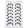 Picture of Pooplunch False Eyelashes Natural Extension-Look Clear Band 8D Short Wispy Fluffy Faux Mink Lashes Fake Eyelashes 7 Pairs Multi-pack