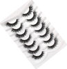 Picture of Pooplunch False Eyelashes Cat Eye Look Fluffy Lashes Wispy Natural Crossed 8D Messy Volume Faux Mink Lashes Faux Human Hair Fake Eyelash 7 Pairs Pack