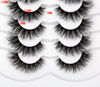 Picture of Pooplunch Fluffy Cat Eye Look False Eyelashes Curly Wispy Thick Spiky Volume Faux Mink Lashes 8D Fake Eyelash Strips 7 Pairs Multipack